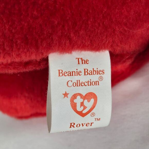 TY 1996 ROVER BEANIE BABY RED DOG PLUSH W/TAG PVC PELLETS COLLECTIBLE - Picture 9 of 10